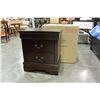Image 2 : PAIR OF NEW AVENZA CHERRY 2 DRAWER NIGHTSTANDS RETAIL $249 EACH