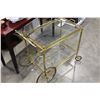 Image 2 : GLASS AND BRASS TEA TROLLEY