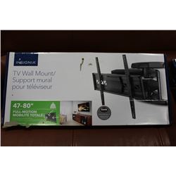 NEW OVERSTOCK INSIGNIA 47 80 INCH FULL MOTION TV WALL MOUNT