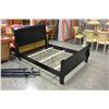 Image 2 : NEW DOUBLE SIZE BALCK AVENZA SLEIGH STYLE BED FRAME RETAIL $949