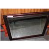 Image 1 : MAHOGANY FRAMED BEVELLED WALL MIRROR