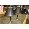 Image 1 : PAIR OF BLACK TABLE LAMPS