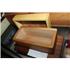 Image 2 : CEDAR AND WALNUT LIDDED BOX