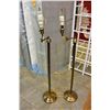 Image 1 : 2 MODERN ADJUSTABLE BRDIGE FLOOR LAMPS WITH SHADES