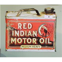 RED INDIAN MOTOR OIL SST SIGN