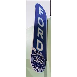 FORD AUTHORIZED SERVICE DOUBLE SIDED TIN FLANGE SIGN