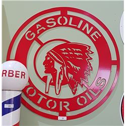 GASOLINE & MOTOR OILS SIGN