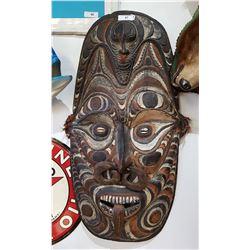 LARGE WOODEN TRIBAL MASK