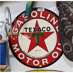 TEXACO GASOLINE MOTOR OIL SST SIGN