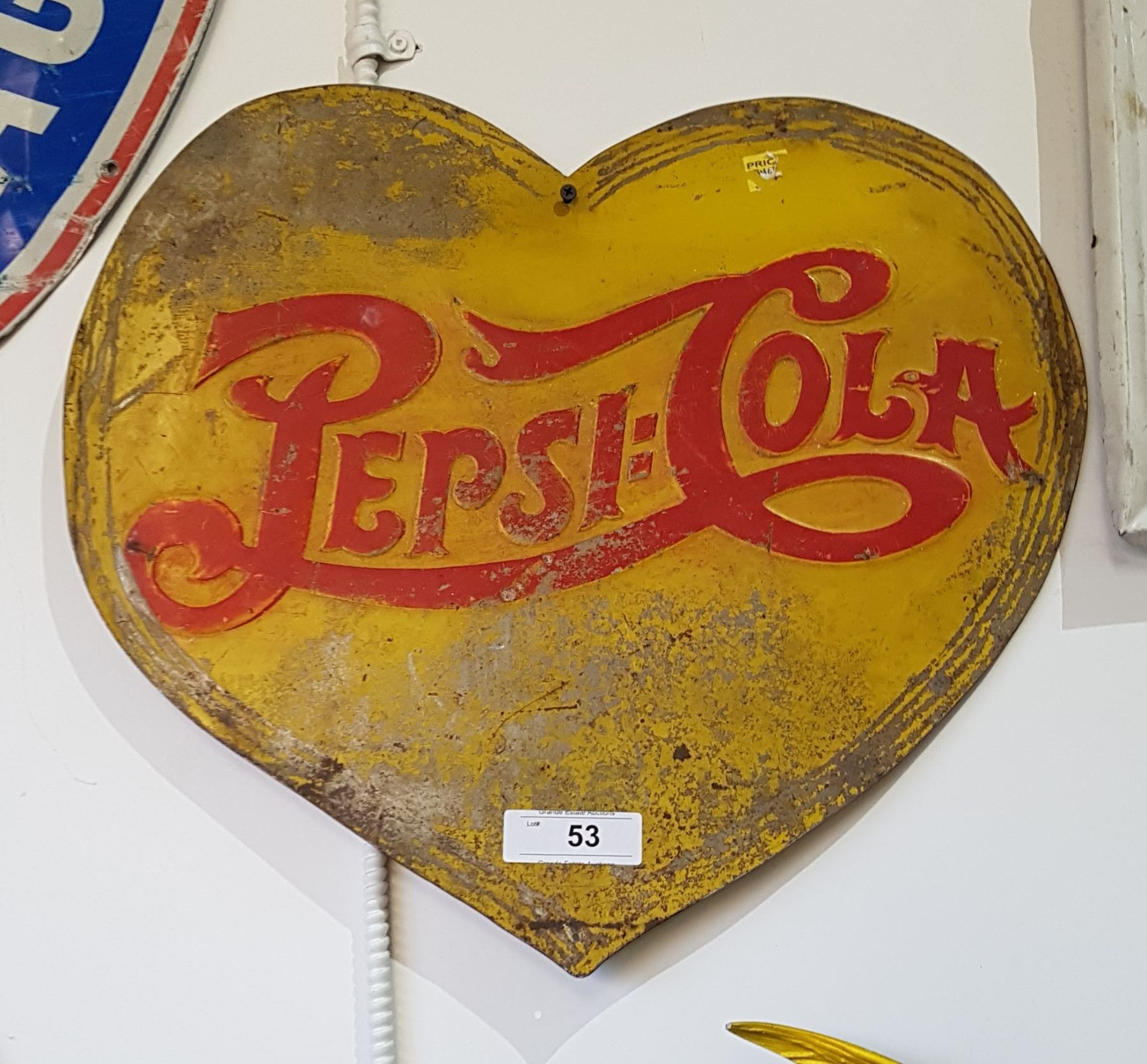 PEPSI COLA METAL SIGN