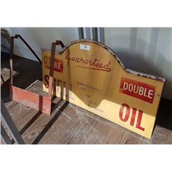 Shell Clam Oil Rack CUSTOM MADE SHELL OIL SIGN & RACK