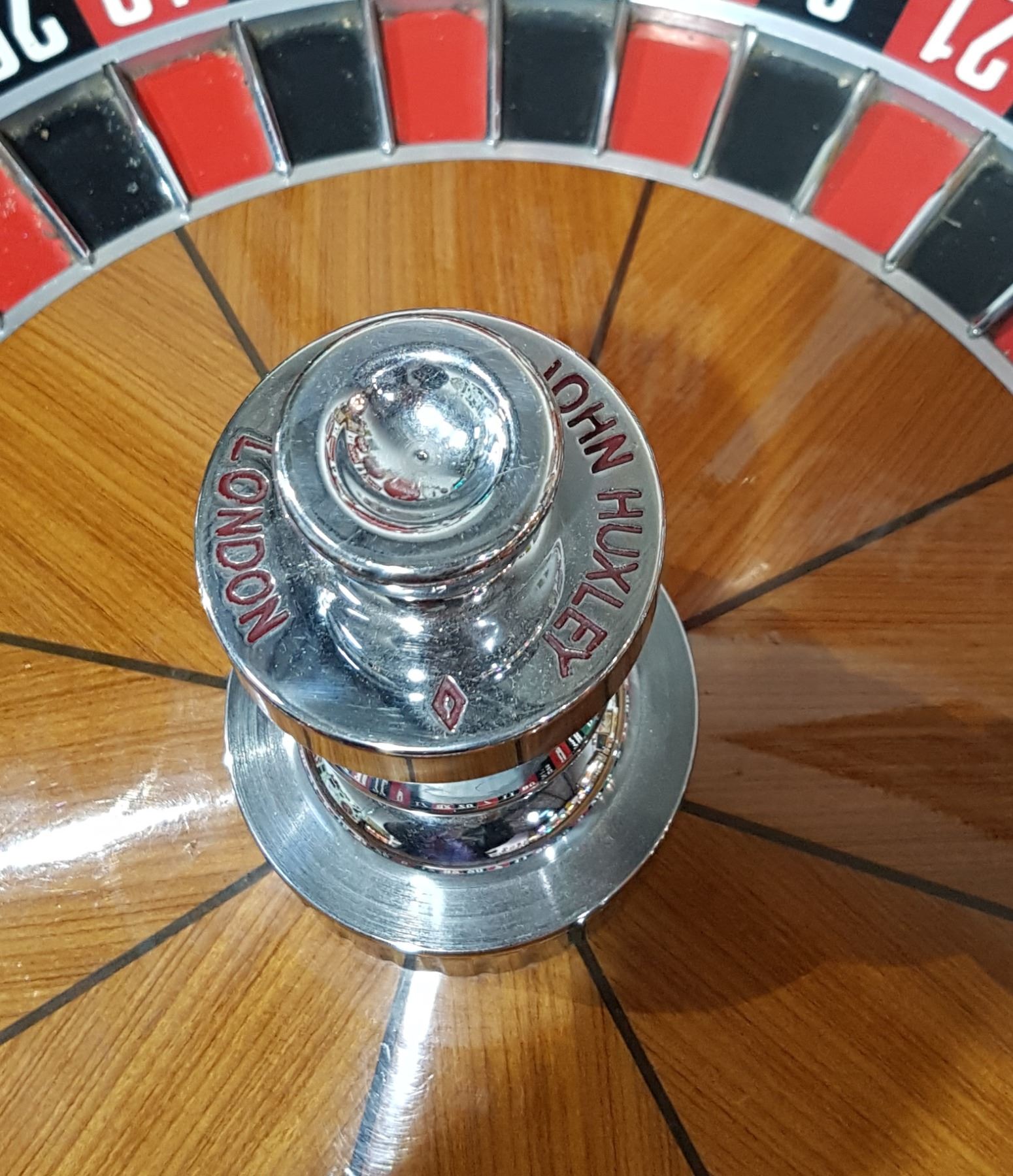AUTHENTIC JOHN HUXLEY ROULETTE WHEEL