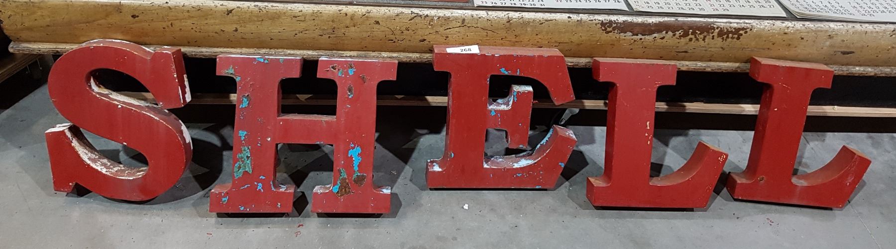 VINTAGE METAL SHELL LETTERS