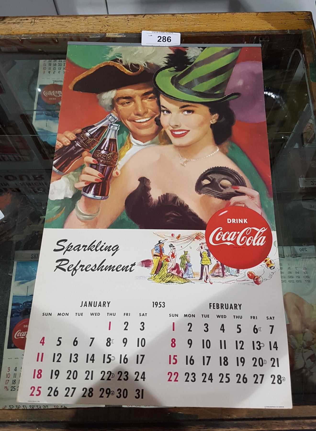 1953 COCA COLA CALENDAR