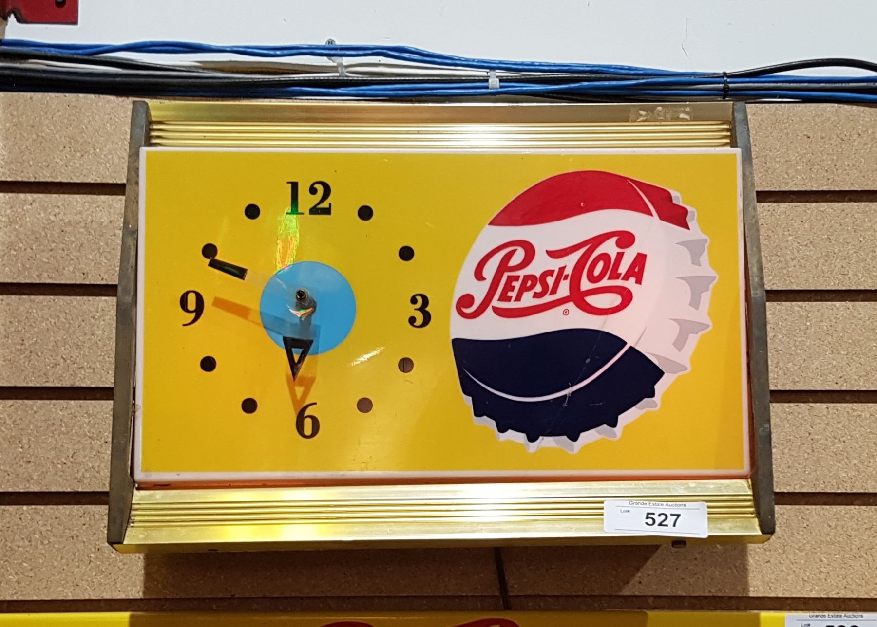 VINTAGE PEPSI COLA CLOCK