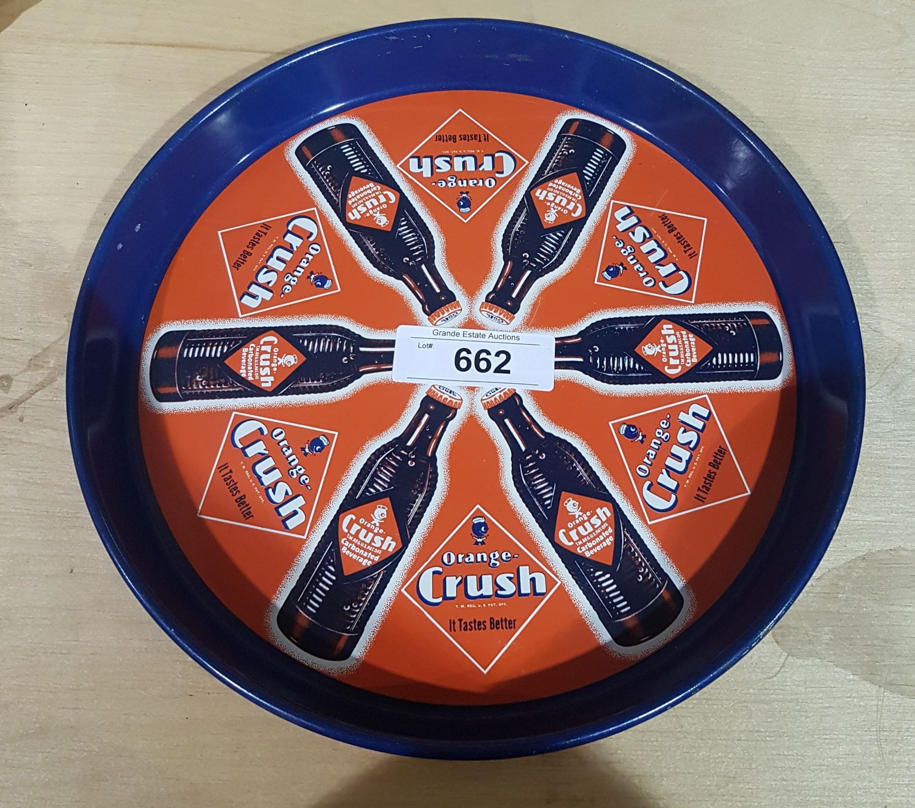 1940'S ORANGE CRUSH SERVING TRAY