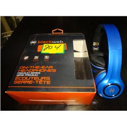 New Black Web Headphones