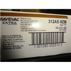 Rayovac Extra 312AE-8ZM Hearing Aid Batteries