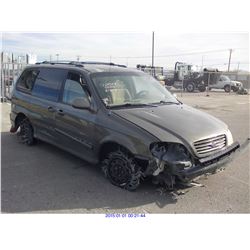 2005 - KIA SEDONA // SALVAGE TITLE