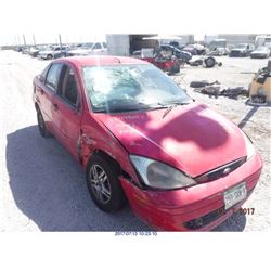 2000 - FORD FOCUS // SALVAGE TITLE