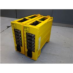 FANUC(2) A02B-0236-C203RS SDU1 DETECTOR LINE MODULE *LOT OF 2