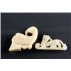 Image 1 : Chinese White Jade Carved Bird and Kirin Toggle