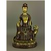 Image 1 : Ming 16/17th C. Bronze w/ Red Lacquer Figure