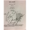Image 2 : PATRICK DEMPSEY AUTOGRAPHED GREY'S ANATOMY FINAL DRAFT SCRIPT "WHO'S ZOOMIN' WHO?"