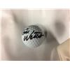 Image 2 : TOM WATSON AUTOGRAPHED GOLF BALL, BEN CRENSHAW AUTOGRAPHED VISOR & PRESIDENT'S CUP FLAG