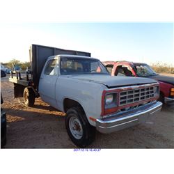 1983 - DODGE PICKUP// SALVAGE TITLE