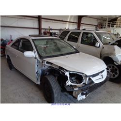 2002 - HONDA CIVIC// SALVAGE TITLE