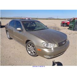 2002 - INFINITI I35// SALVAGE TITLE