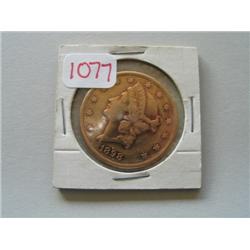 1898S $20 GOLD COIN