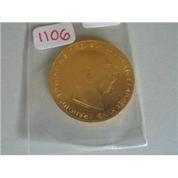 1915 GOLD 100 KORONA