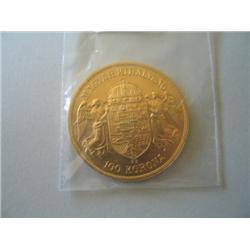 1908 GOLD 100 KORONA