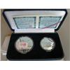 Image 1 : COMMEMORATIVE COIN SET (1) 1 OZ, (1) 1/2 OZ