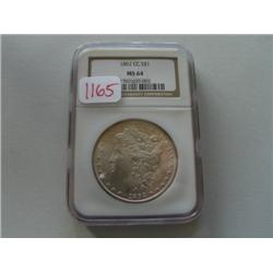 1892CC MORGAN DOLLAR (MS64)