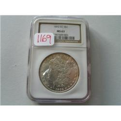 1892CC MORGAN DOLLAR (MS63)