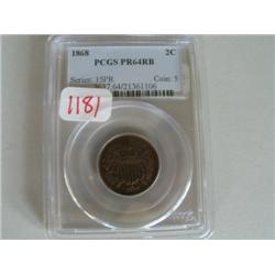 1868 2 CENT PIECE