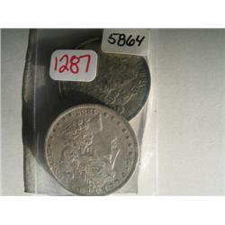 1883 MORGAN DOLLAR (qty: 2)