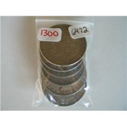 LOT, (6) MORGAN DOLLARS