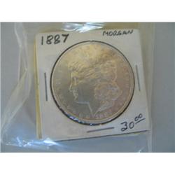 1887 MORGAN DOLLAR (qty: 3)