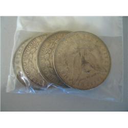 1887 MORGAN DOLLARS (qty: 4)