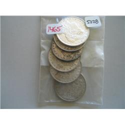 1896 MORGAN DOLLARS (qty: 6)