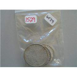 LOT, (5) MORGAN DOLLARS