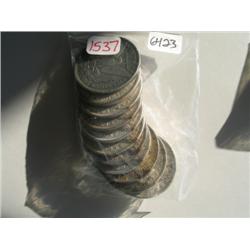 LOT, (11) MORGAN DOLLARS