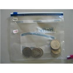 LOT, (8) SILVER DOLLARS: (4) 1921 MORGANS, (2) 1922 PEACE, 1904 MORGAN, 1972 IKE