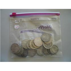 LOT, SILVER DOLLARS (13) MORGAN (6) PEACE DOLLARS