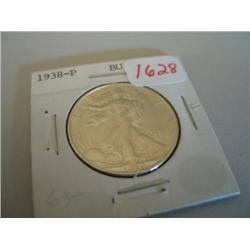 1938 WALKING LIBERTY 1/2 DOLLAR