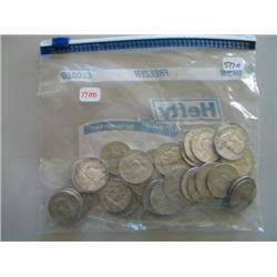 LOT, FRANKLIN HALVES (APPROX $28.50 90% SILVER)
